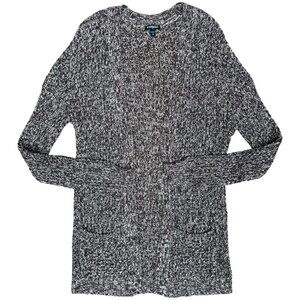 EUC Women's EXPRESS Open-Front Knit Cardigan Sweater Plum | Size‎ M